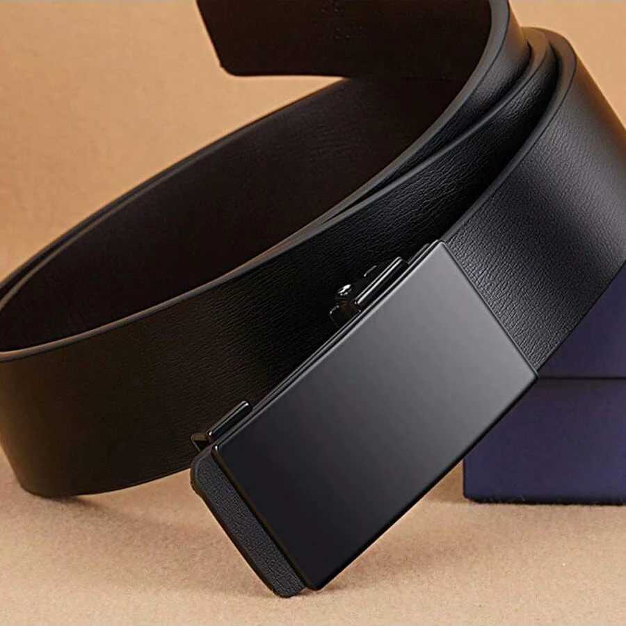 Highquality Fashion Mens Automatic Buckle Belt Simple And Versatile Business Belt Suitable For All Formal Occasions W251024