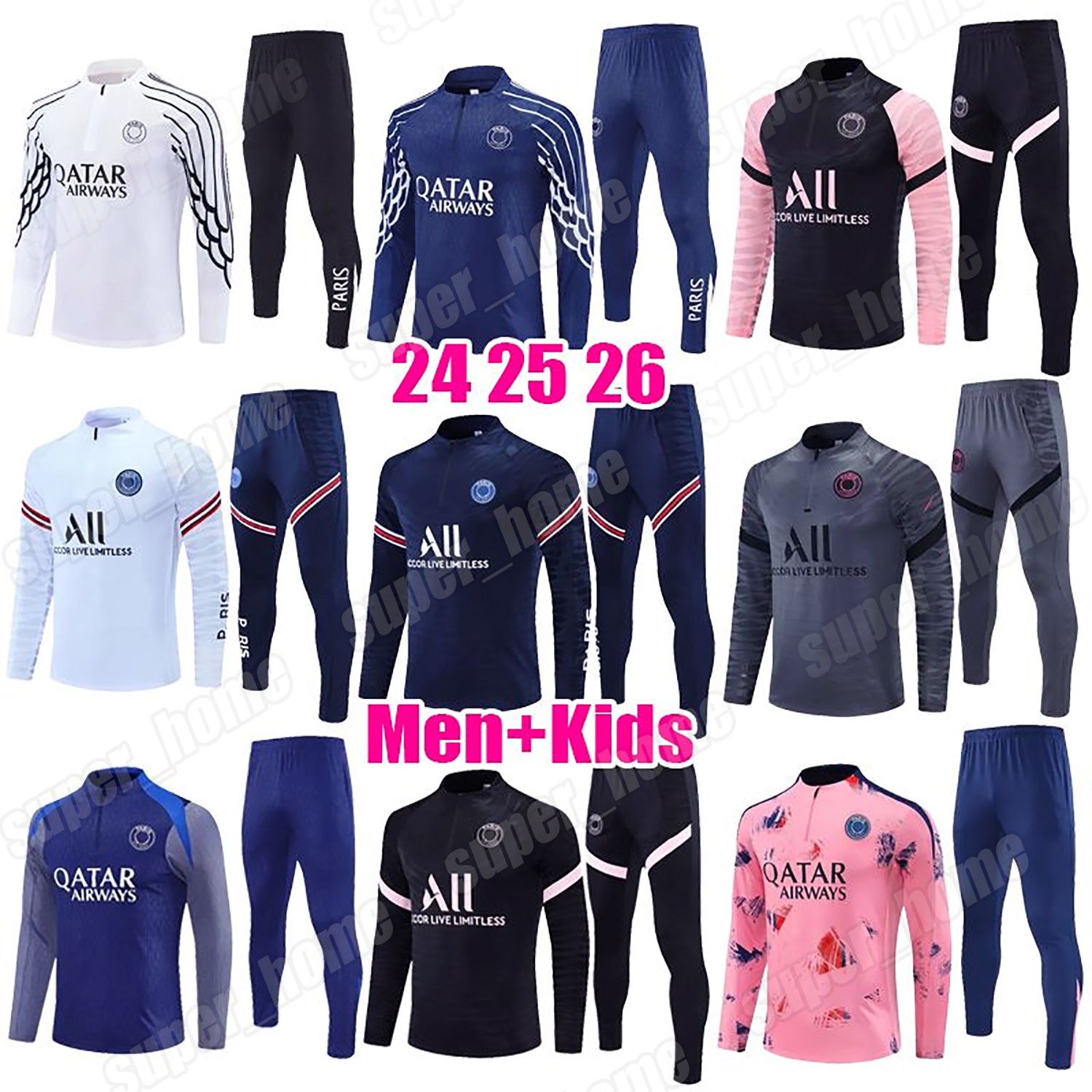 2025 2026 PSGes tracksuit Paris tracksuit training chandal 21 22 23 24 25 26 survetement tuta retro futbol psgES tracksuits Soccer football tracksuit kid men kids kit