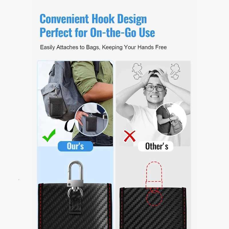 Personalized customized Car Key Bag Signal Blocking RFID Pouch AntiTheft Remote Protector for Vehicle Security Z251023