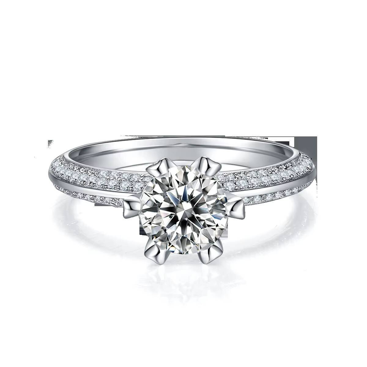 65 mm Moissanite New Arrival High Quality in Stock 925 Sterling Silver Jewelry 18K Gold Ring for Women Engagement Rings