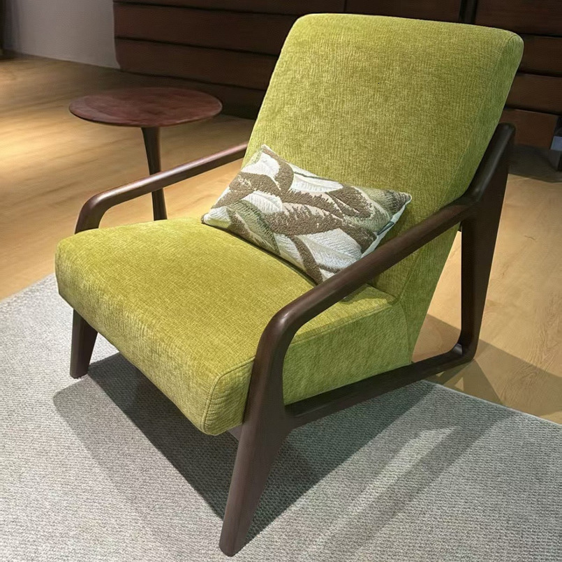 Customizable Solid Wood Black Walnut Sofa with Storage Living Room New Chinese Style Multifunctional Furniture for Small Apartment