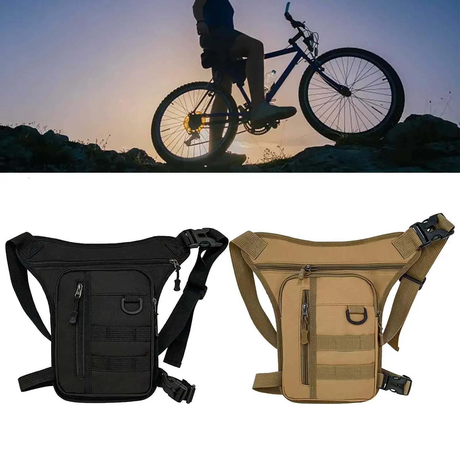 Men Waist Bag Fanny Pack Adjustable Strap Portable Thigh Pack Decor Hip Pouch Drop Leg Bag for Running Riding Travel Fishing sacL251024