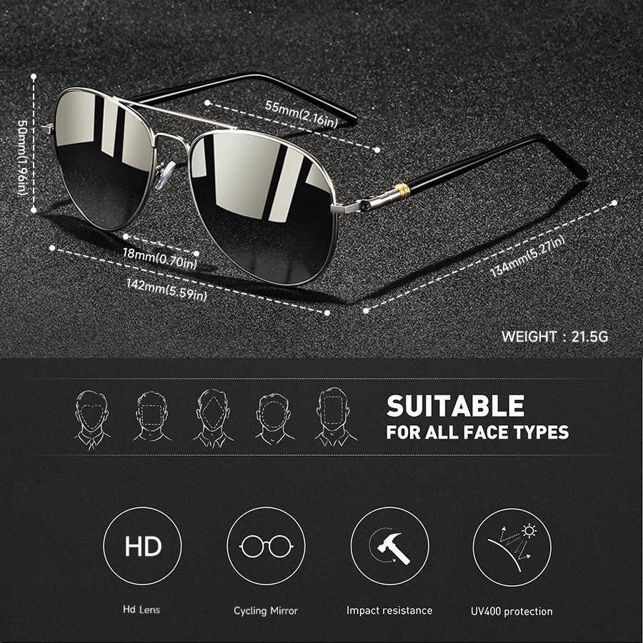 Fashion Vintage Metal Frame Sunglasses Men Women Fishing Driving Luxury Brand Designer Sun Glasses AntiGlareRetro Eyewear UV400T251024