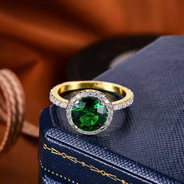 High Quality Engagement Wedding Ring Moissanite Ring Zirconia Jewelry 18k White Gold Women Diamond Rings