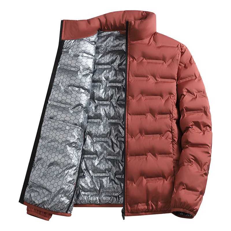 Winter Casual Warm Men Hiking Down Jacket Outdoor Windproof Outerwear Solid Color Thicken Male Down Coats Fashion Stand Collar Z251024