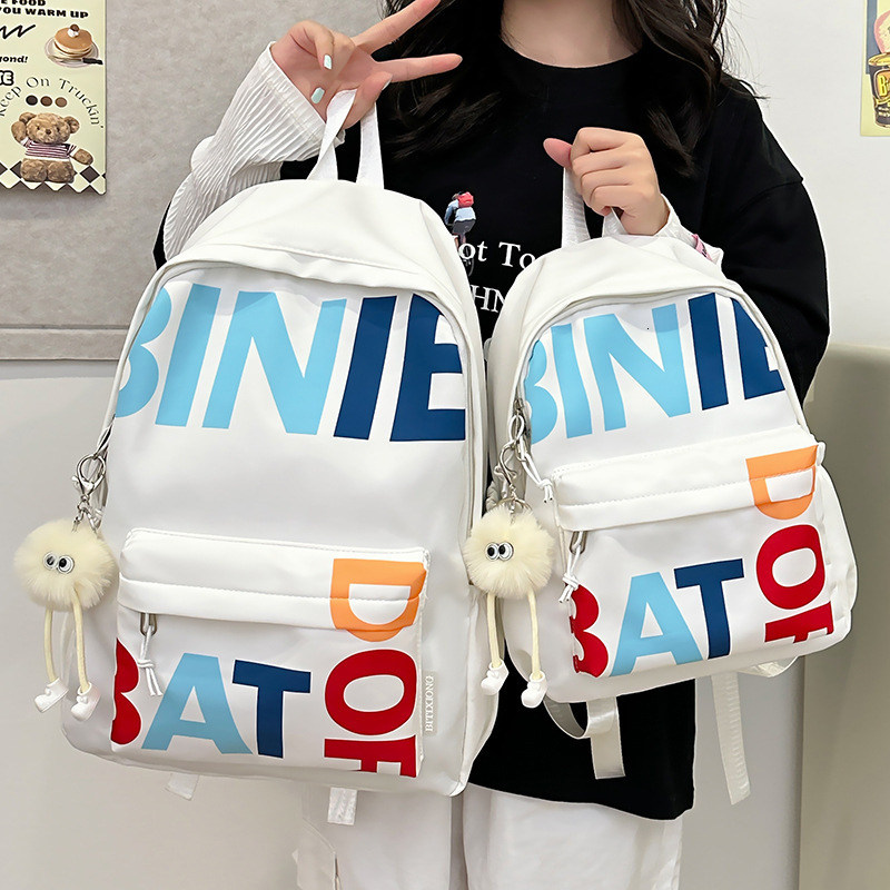 Internet Celebrity Super Popular Lightweight Backpack Middle Students, School for Campus and Travel, Children's Girls' Parent-Child Mommy Ba