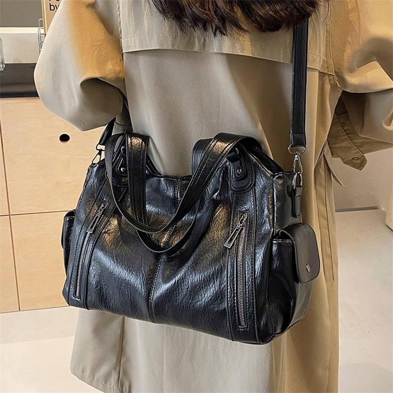 Soft Interior Compartment Shoulder Bags High Quality Contrasting Colors Crossbody Bags for Women Fashion Pu Leather Handbags 251023ww