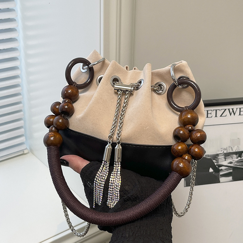 Luxury Brand Designer Bag Autumn Winter Deerskin Velvet Bag Women 2025 New Versatile Crossbody Bag Mini Handbag Small Tote Bucket Bag