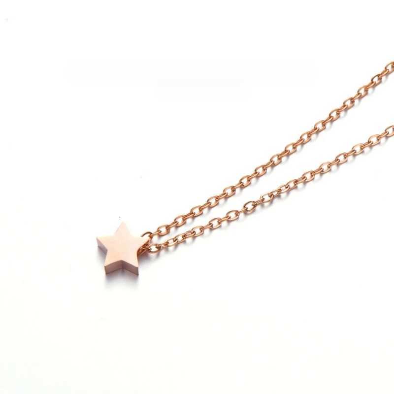 Fashion Stainl Steel Star Shed Pendant Necklace Romance Valentines Gift For Women Girls Temperament Neck jewelleryXJ251024