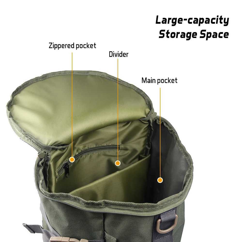 Multifunctional Large Capacity Fishing Backpack Outdoor Travel Camping Fishing Rod Reel Tackle Bag Shoulder Bag Luggage Bag J251024