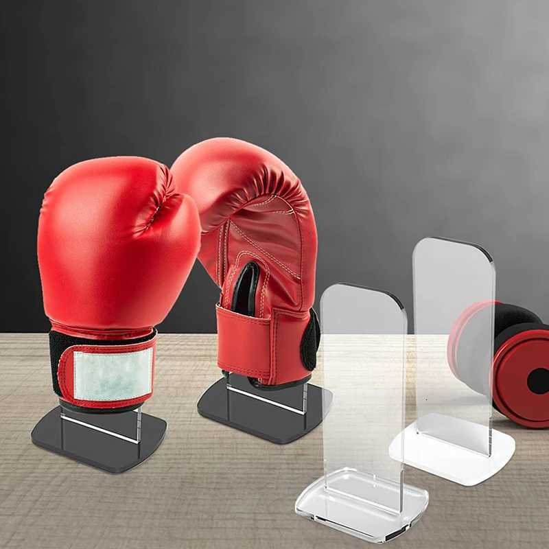 2 Pcs Acrylic Boxing Glove Displays Support Showing Shelf Family Collection Autographed Glove Racks Y251023