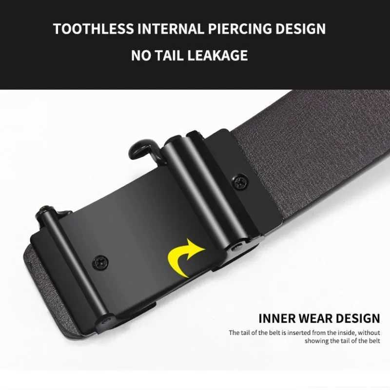 New fashion designer belt for men highquality toothless automatic buckle casual mens business belt W251024