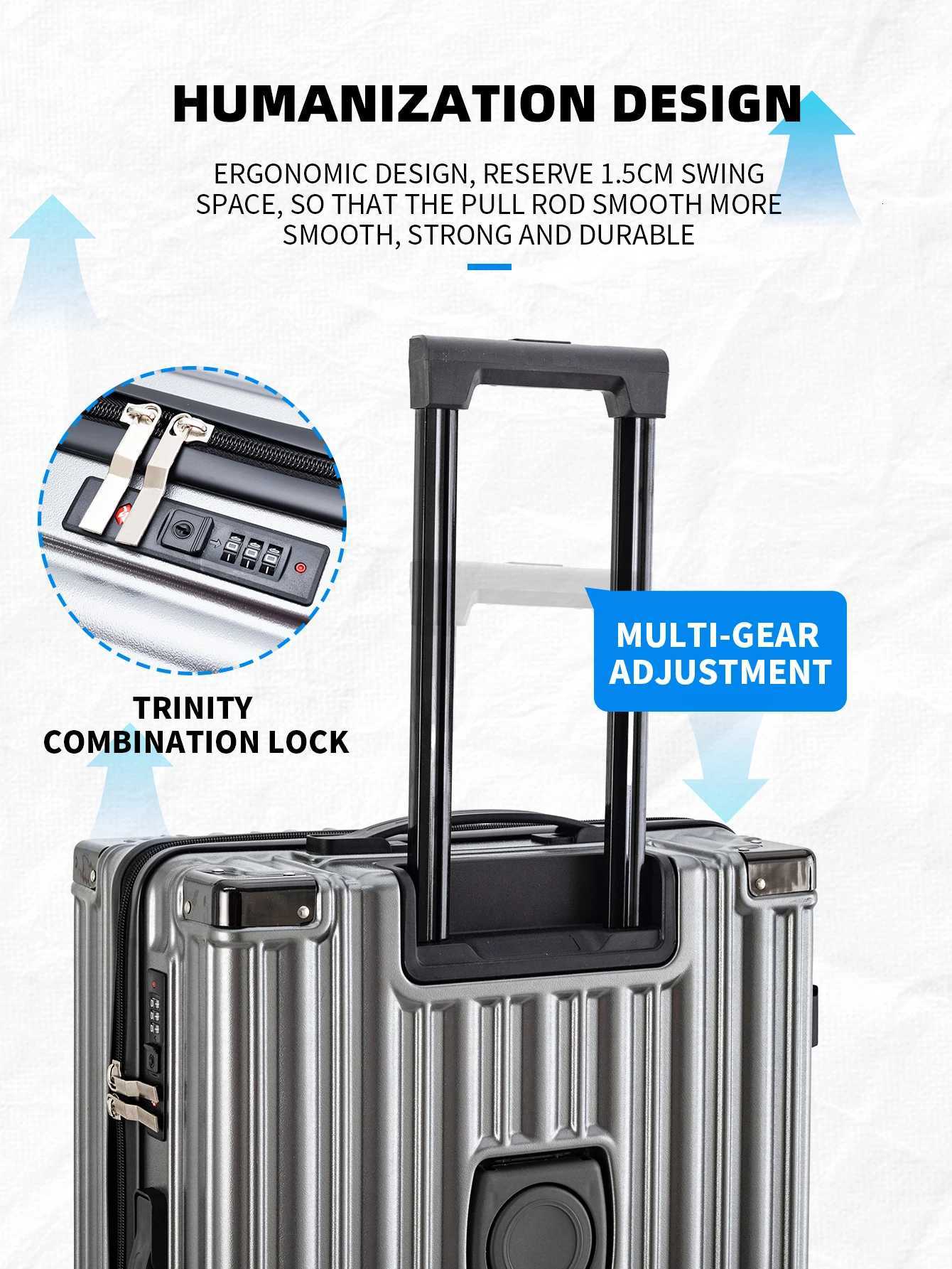 Large Capacity Multifunctional New Suitcase Student Strong and Durable Password Box 28 Trolley Case Universal WheelsW251024