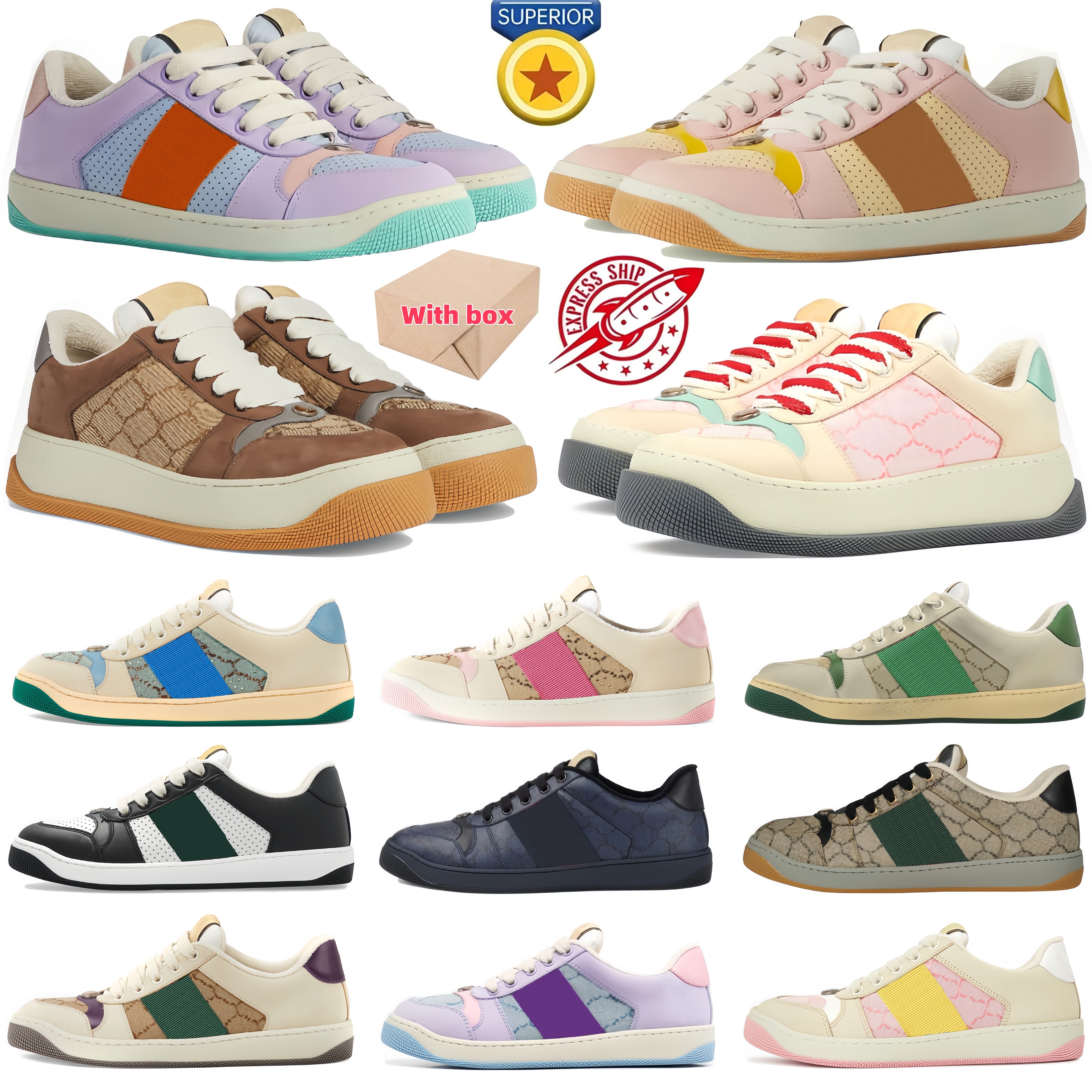 Designer Classic Casual Shoes Black White Men Women Trainers Sports Sneakers Platform Outdoor Shoe size 36-45 Top