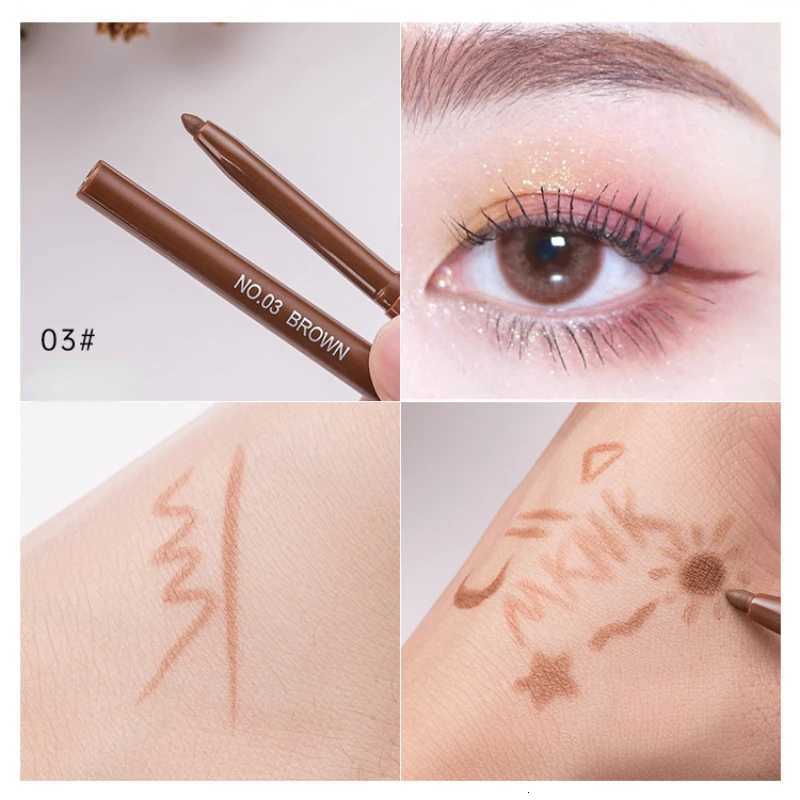 Waterproof Eyeliner Gel Pencil Red Brown Lying Silkworm Pen Soft Easy Wear High Pigment Matte Eyeliner Lasting Shiny Eyes MakeupL251024
