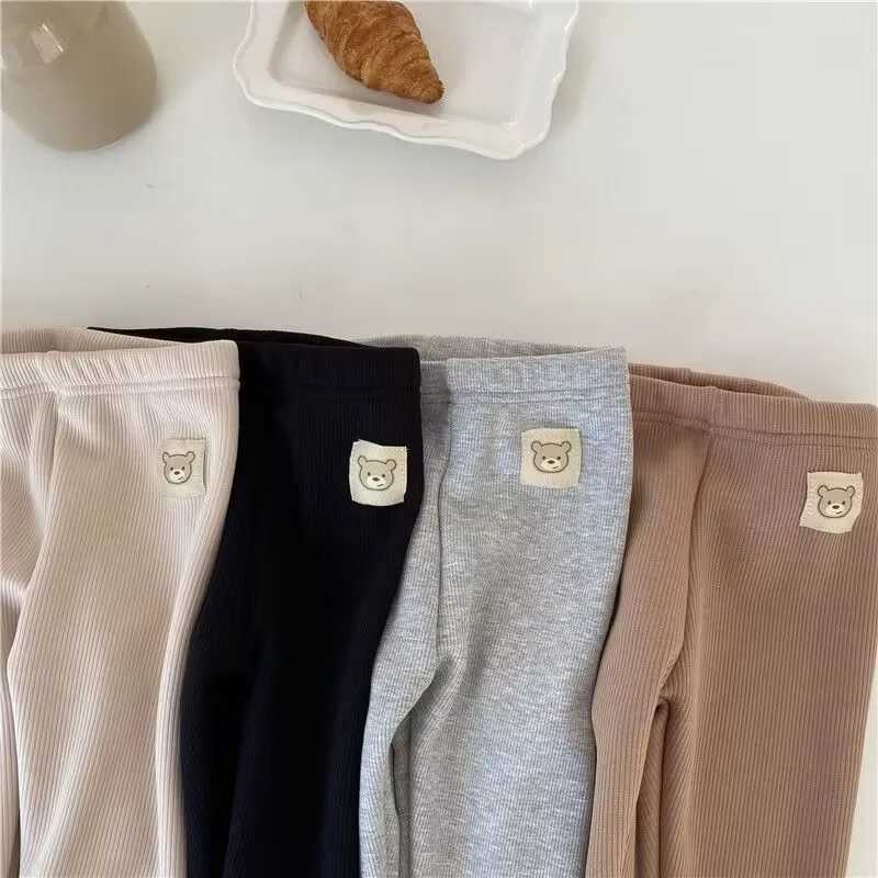 Kids Boys Pants Autumn Winter Thick Warm Girls Leggings Solid Color Childrens Pant Kids ClothesT251024