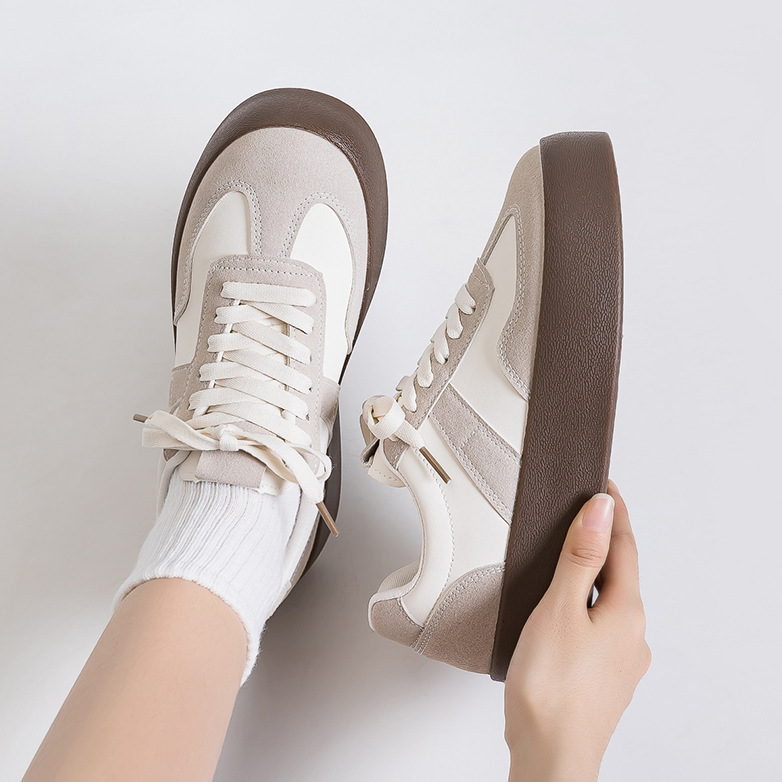 Free Shipping With Box design Casual Shoes Pu Leather 3.5cm Thick Sole Sneakers for Men And Women Walking