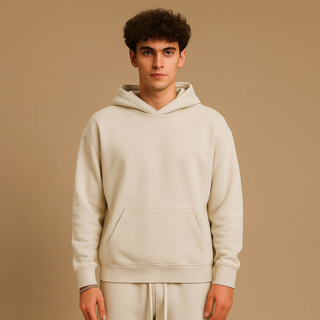 330g French Terry Pure Cotton Oversized Drop Shoulder Men's Designer Hoodie Jacket Tracksuit Men Polo Veste Coat Hoodie Blank Custom Oversize Hoo
