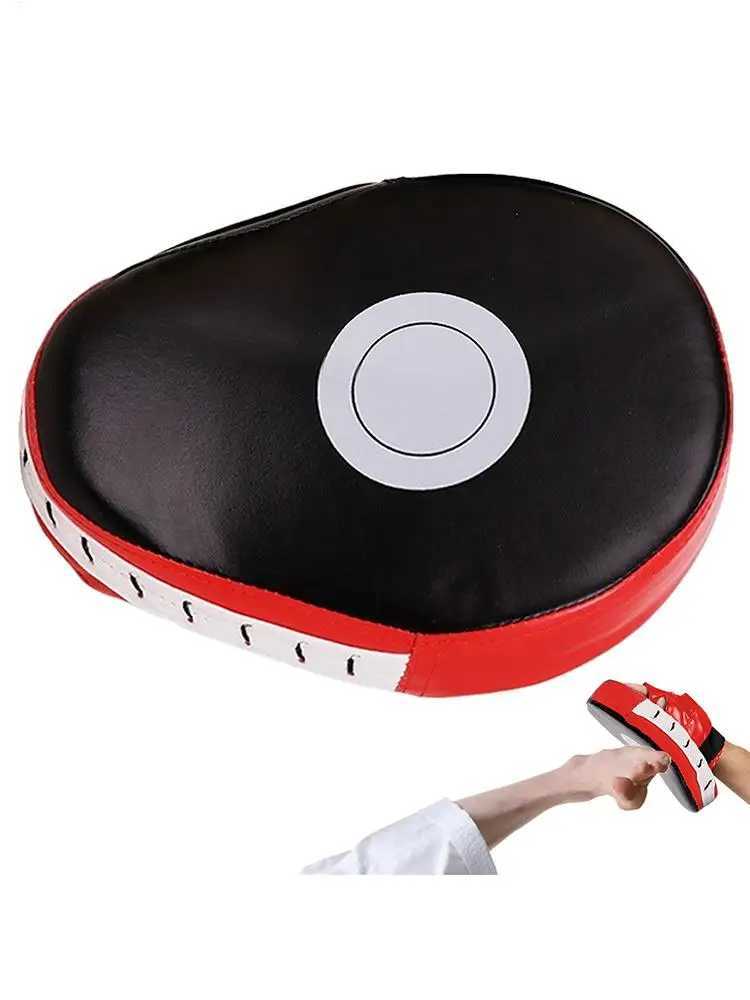Curved Boxing Hand Target PU Leather 5Finger Hand Target Breathable Curved Punching Mitts Boxing Pads for Martial Arts Training Y251023