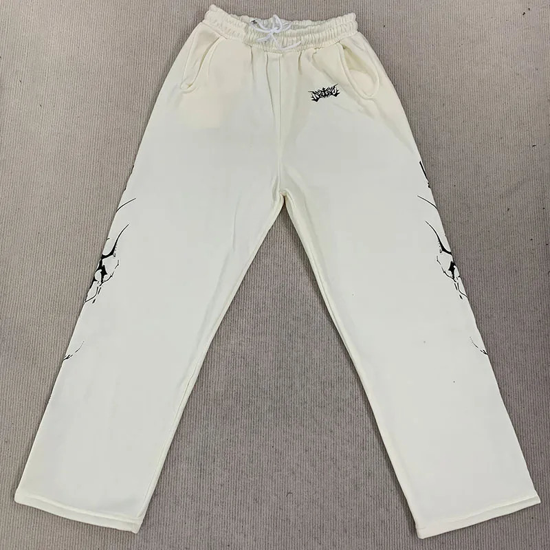 Y2K Women Elastic Waist Fitness Vintage Harajuku Leisure Straight Pants American Street Fashion Creative Goth Pattern Sweatpants 251020