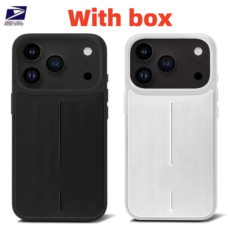 Top quality Designer Crossbody Wallet Phone Case for iPhone 17 Pro Max 16 15 14 Polycarbonate Aluminum Alloy MagSafe Weave Back Cover Coque Titanium RIM