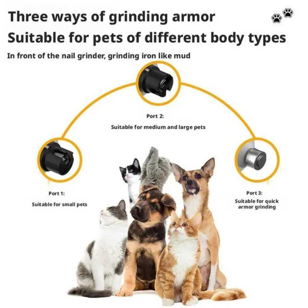 NEW Electric Dog Nail Clippers for Dog Nail Grinders Rechargeable USB Charging Pet Quiet Cat Paws Nail Grooming Trimmer Tools Z20251024