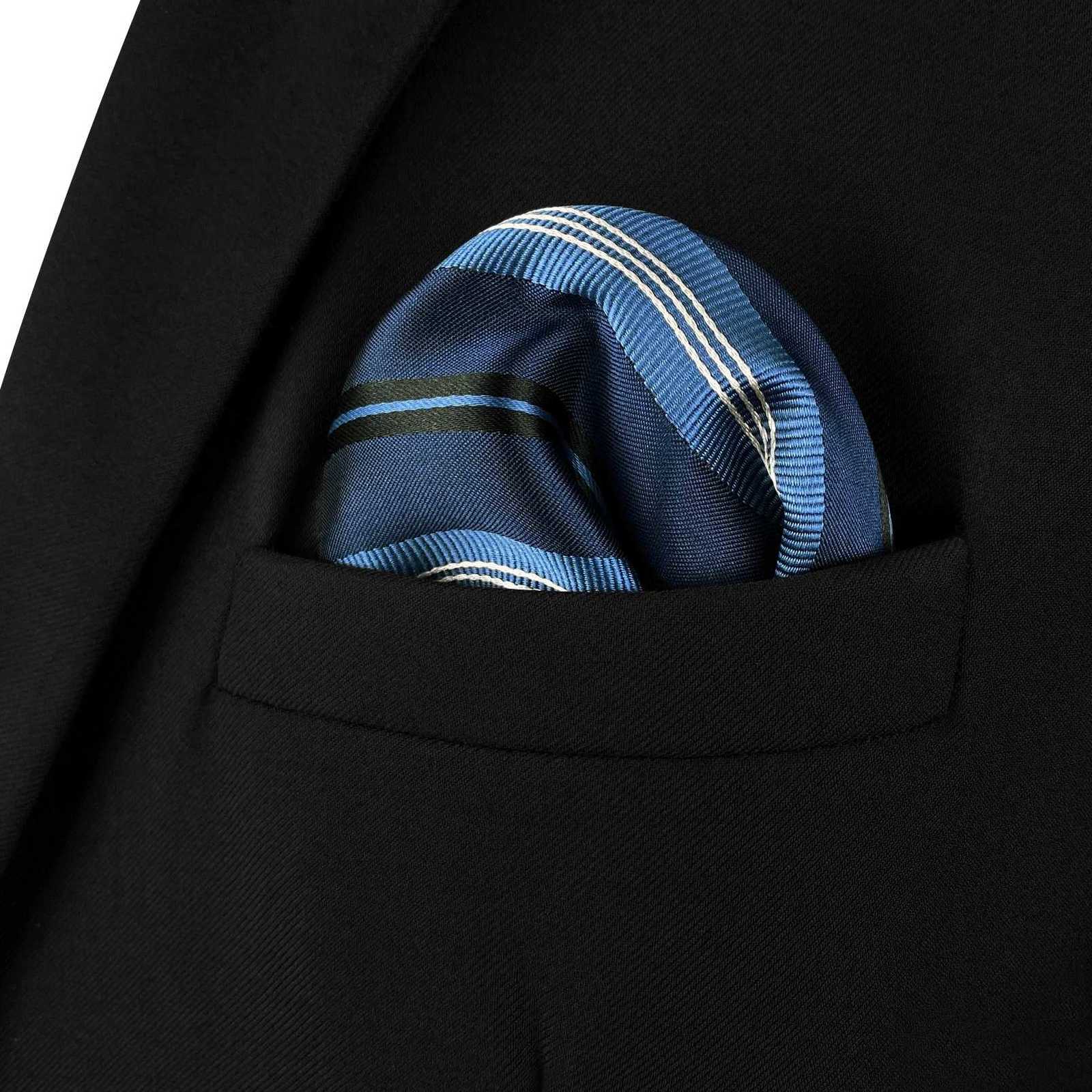 Hot Products Pocket Square Striped Mens Handkerchief Classic Wedding Accory Busin Y251024