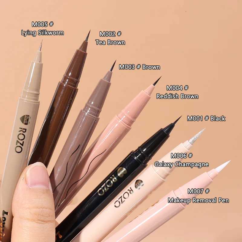 Ultrafine Liquid Eyeliner Diamond Glitter Eyeshadow Makeup Black Brown Lasting Waterproof Fast Dry Eye Liner Pencil CosmeticL251024