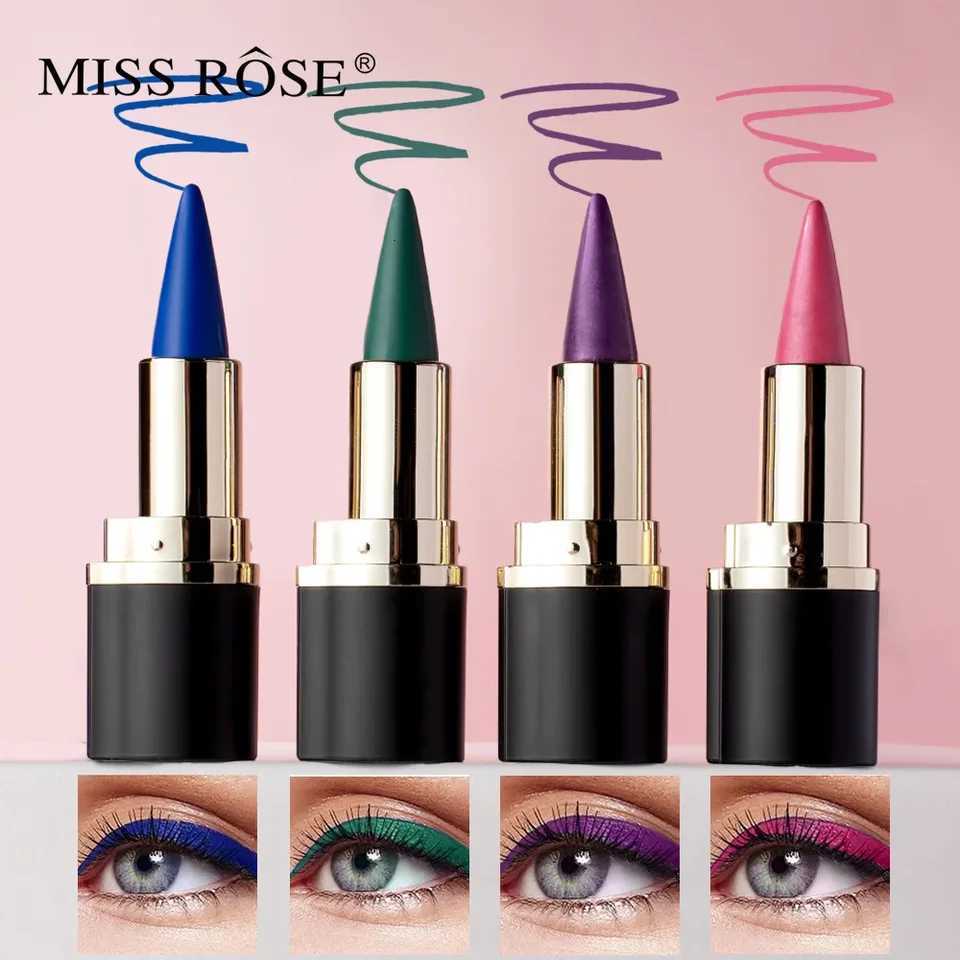 Miss Rose Matte Eyeliner Eyeshadow Lip Liner Set 4 Shades LongLasting Smooth Glide for Halloween Party MakeupL251024