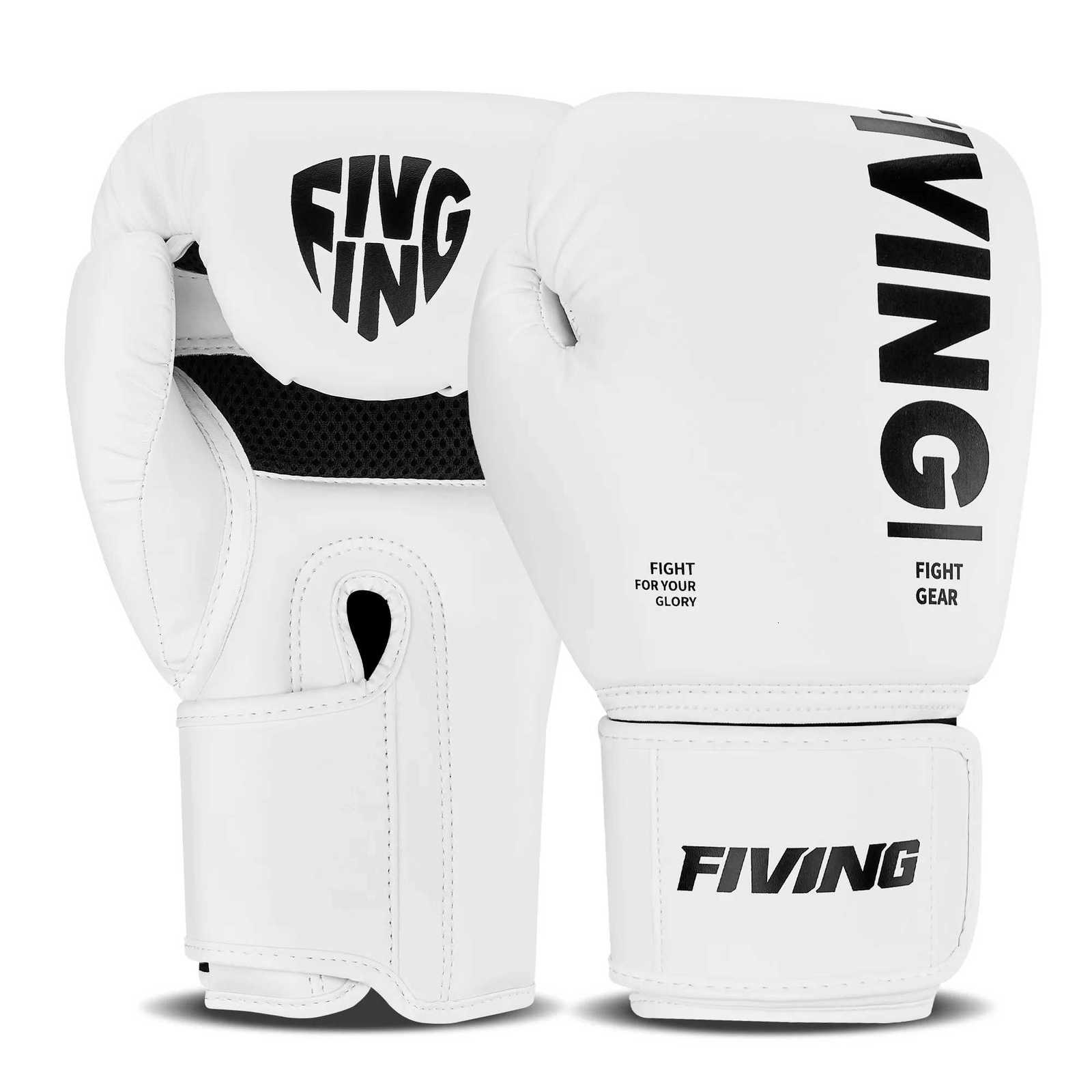 FIVING boxing gloves PU leather for men and women professional training sparring suitable for boxing MMA taekwondo wrestling Y251023
