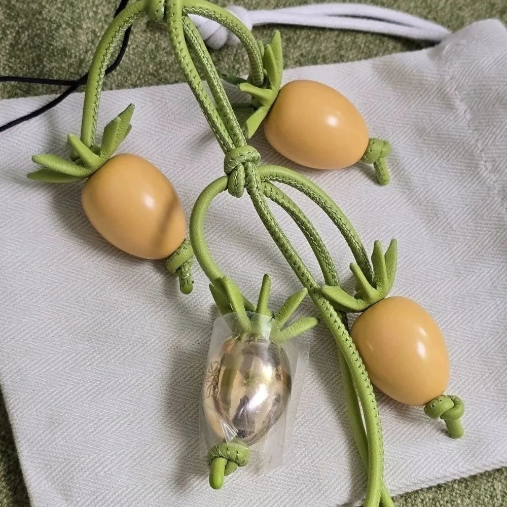 Lavender Leather Bag Charm Pumpkin Allmatch Flower Keychain Tomato Couple Bag Accessories 251022