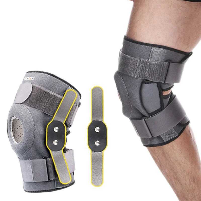 Hinged Knee Brace Open Patella Knee Support with Dual Metal Side Stabilizers for Meniscus Tear Arthritis Tendon Pain Relief Y251024