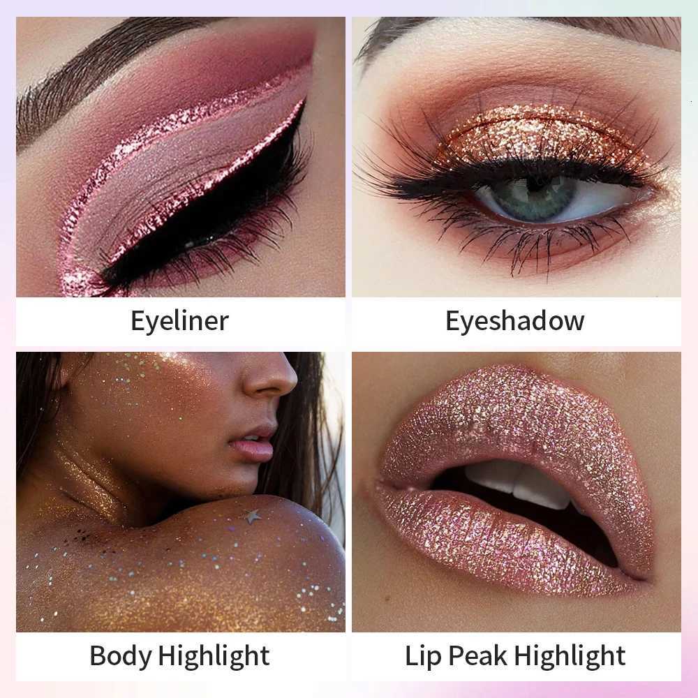 Glitter Eyeliner Vibrant Waterproof LongLasting for Flawless Eye Makeup Diamond Shiny Silver Rose Gold Eyeliner Beauty CosmeticL251024