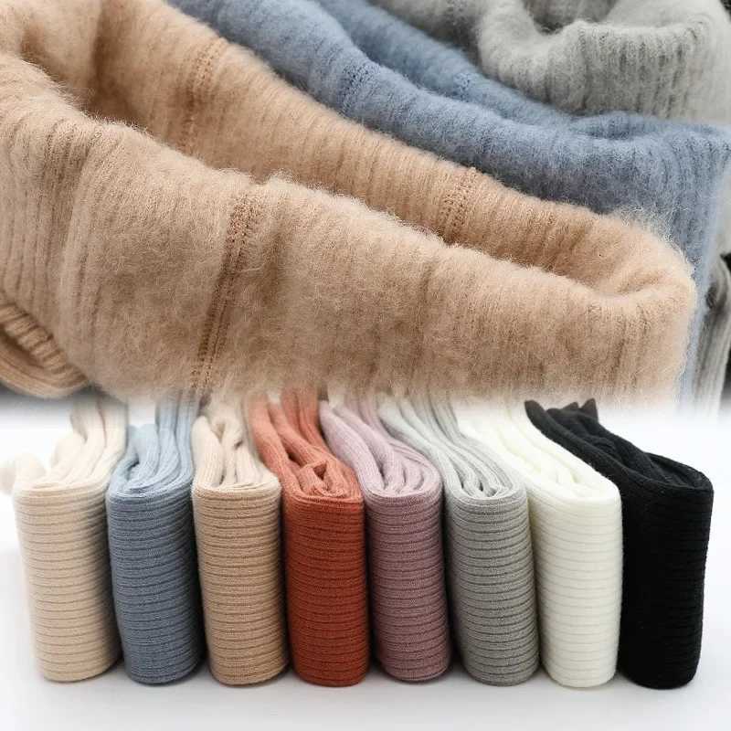 06Y Winter Infant Baby Girls Fleece Lining Stripes Leggings Plus Thick Warmth Cotton Tights Toddler Kids Keep Warm PantyhoseT251024