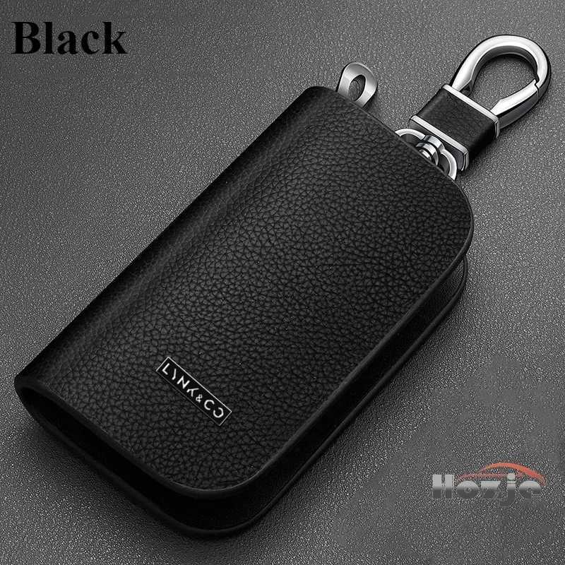 Car Leather Key Case Zipper Key Cover for LYNKCO 01 02 03 03 05 05 08 EMP 09 Z20 Z10 Remote Control Protective Cover 2025 Z251023