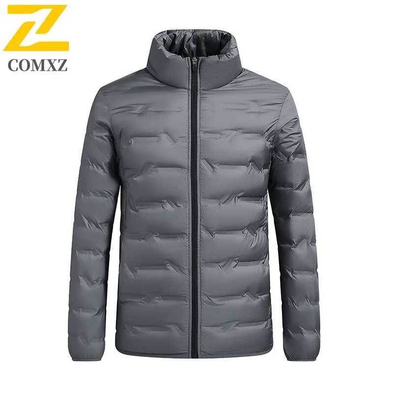 COMXZ Winter Jacket Graphene Heating Thickened Windproof Stand Collar Travel Padding Coat Street Warm Puffer Jacket Men Clothing Z251024