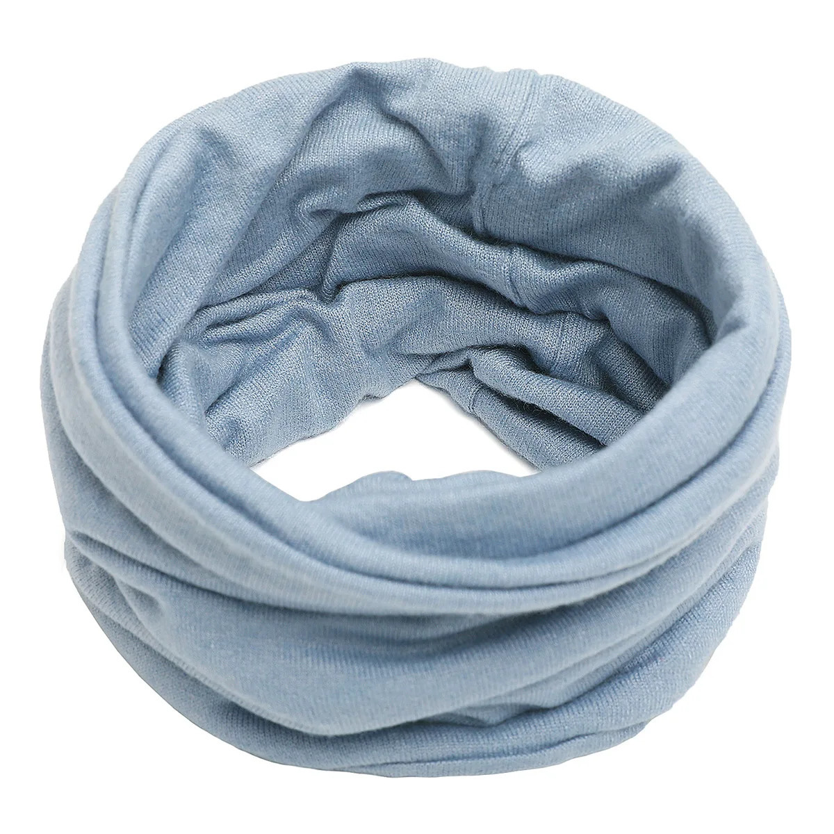 Knitted Neckerchief For Women Men Autumn Winter Solid Color Pullover Knitting Scarf Casual Outdoor Soft Warm Neck Collar Scarves 251020