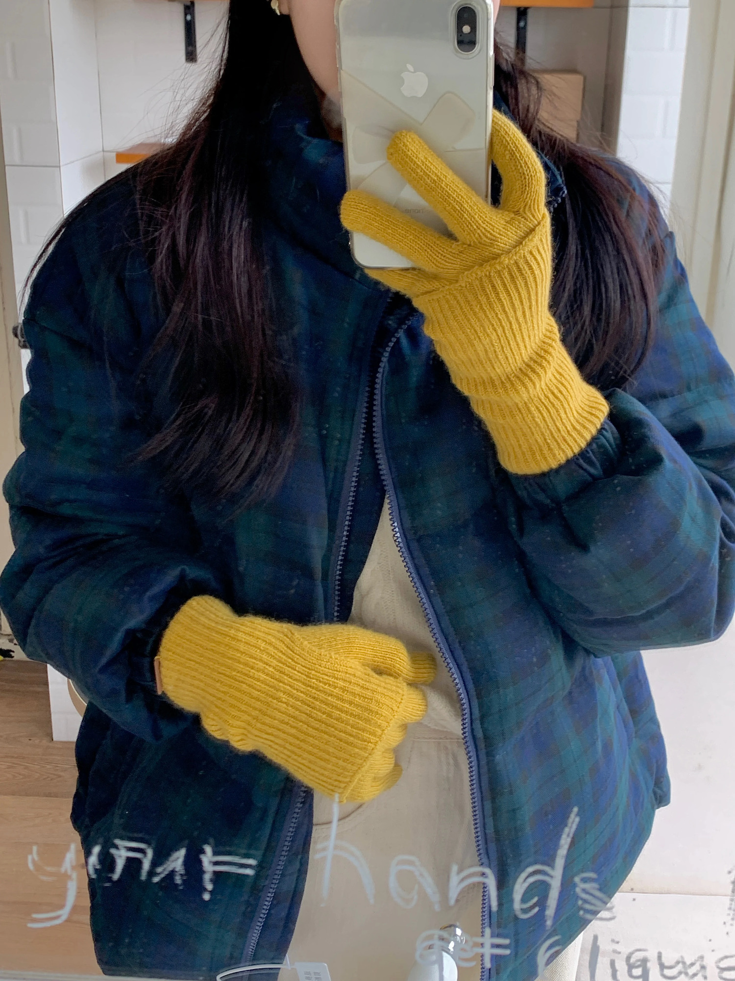 Touch Screen Winter Warm Womens Knitted Knitting Wool Gloves Womens WearResistant Finger Riding Solid Color Gloves 251023
