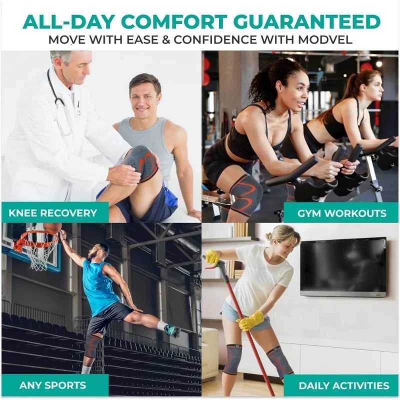 Knee Brace Knee Compression Sleeve for Knee Pain Running Weightlifting Knee Sleeves Support Breathable for Arthritis Sports GymW251024