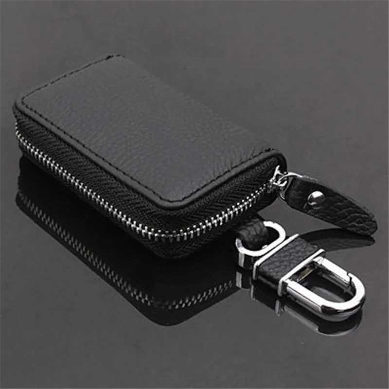 PU Leather Keychain Men Women Key Holder Organizer Pouch Cover Male Car Key Wallet Housekeeper Key Case Mini Card Bag Z251023