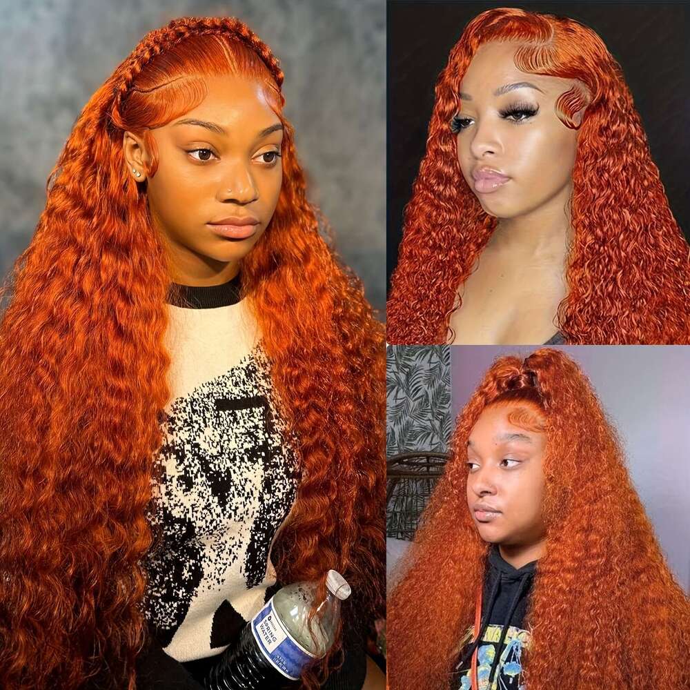 28" Glueless Front HD Transparent Lace Frontal, 180% Density Natural Looking Curly Voluminous Red Wig Women Easy Application, Everyday Special Ev