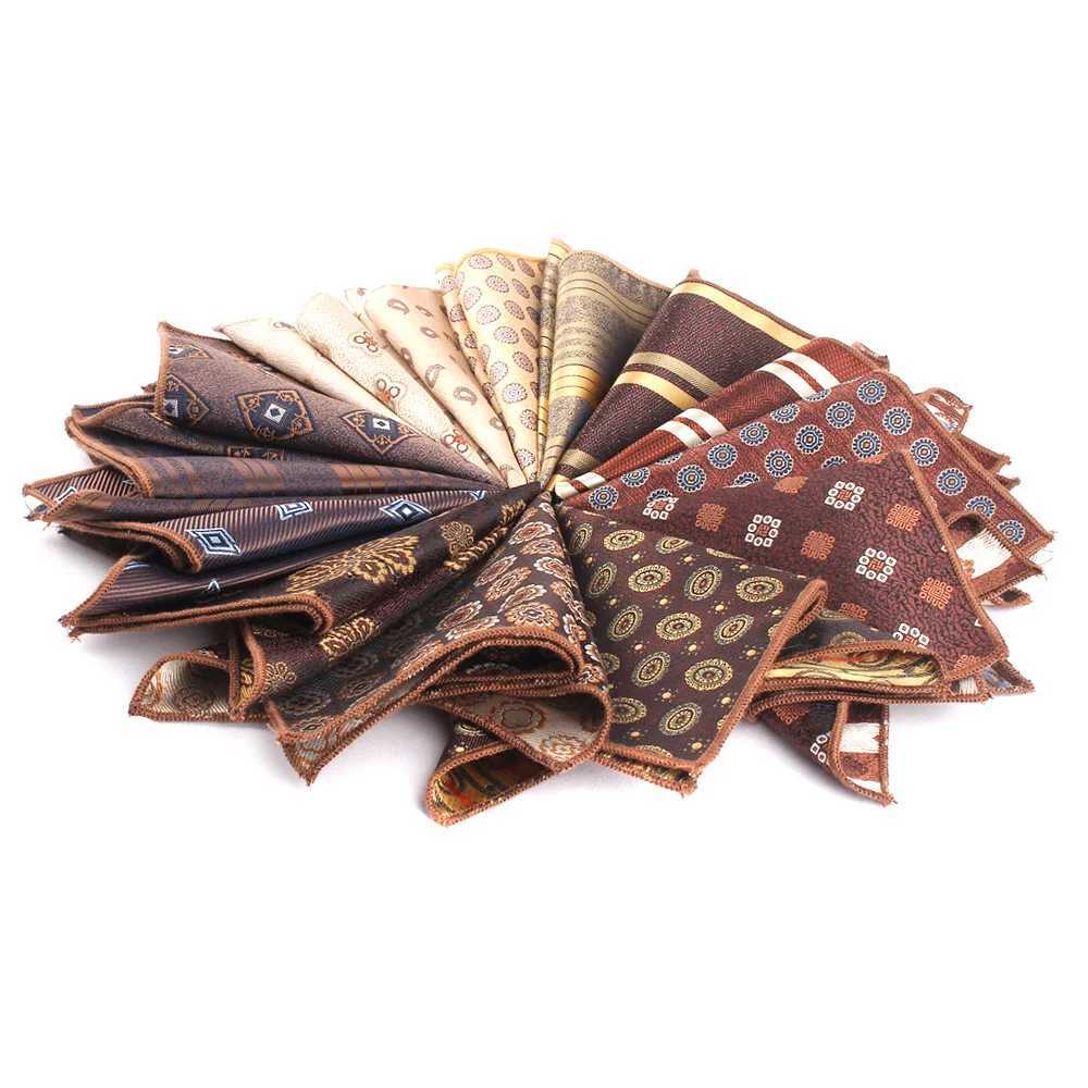 NEW Mens Pocket Square ral Chest Towel For Men Wen Woven Hanky Gentlemen Hankies Mens Suit Handkerchief Pocket Towel Y251024