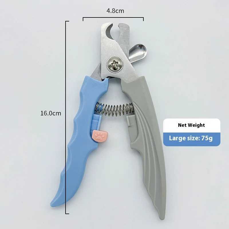 Professional Pet Nail Clipper Stainless Steel Cat Dog Nail Trimmer with Safety Stop Grooming Tool Sharp Blade Z20251024