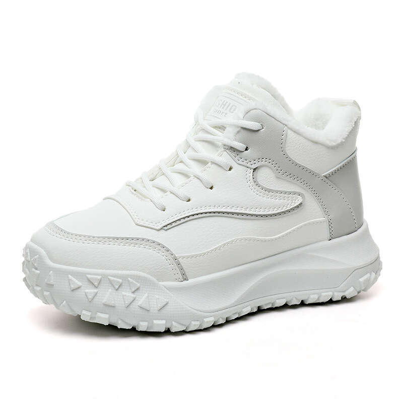 Korean Style Shoes Sneakers Trainers Casual Shoes Winter New Trendy Fleece-Lined Student Sneakers Height-Increasing Cotton Winter Runner