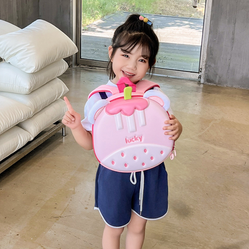New fashion designer children's backpack cute kindergarten backpack girl boy lightweight eggshell bag