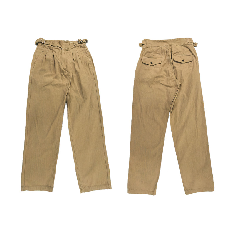 Elegant Mens Casual Cargo Pants Featuring Strong & Resilient Coarse Twill Cloth