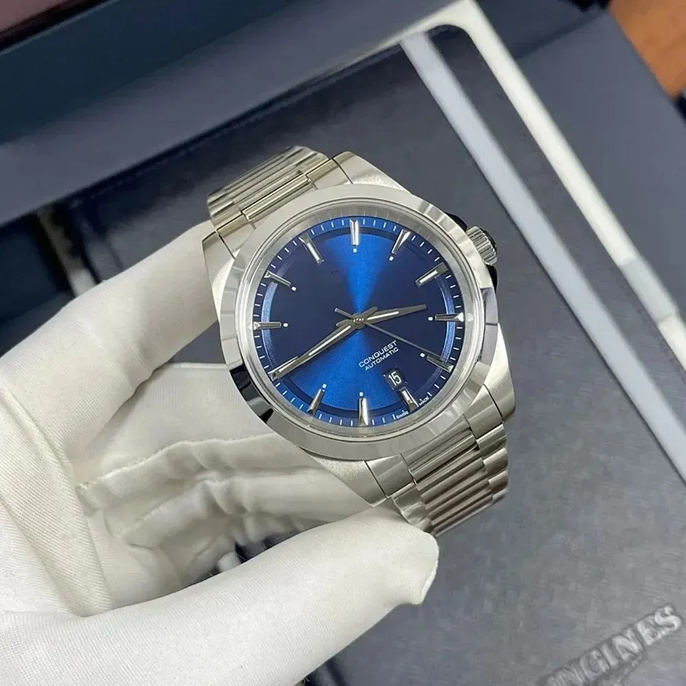 U1 Top-grade Conquest Watchess Quality 41MM Men Watches Automatic Mechanical Movement HYDROCONQUEST Stainles Stel Strap Montre De Luxe Wristwatches relojes