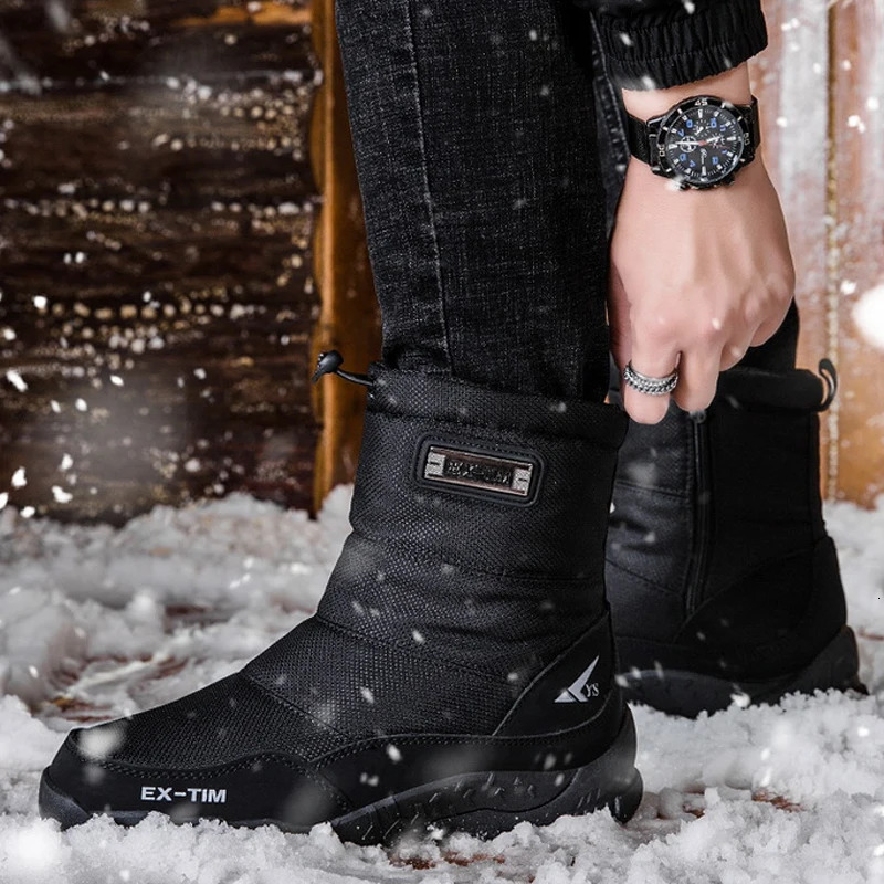 Warm Winter Plush Snow Boots Men Women Outdoor Winter Boots Waterproof Cotton Shoes Wear Resistant And Anti Slip Ankle Boots251020