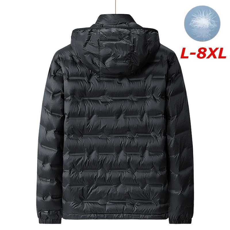 Men Winter New Down Jacket Men Hooded Waterproof Windproof Puffer Jacket Detachable Hat Coat Casual Lightweight Down Jacket Male Z251024