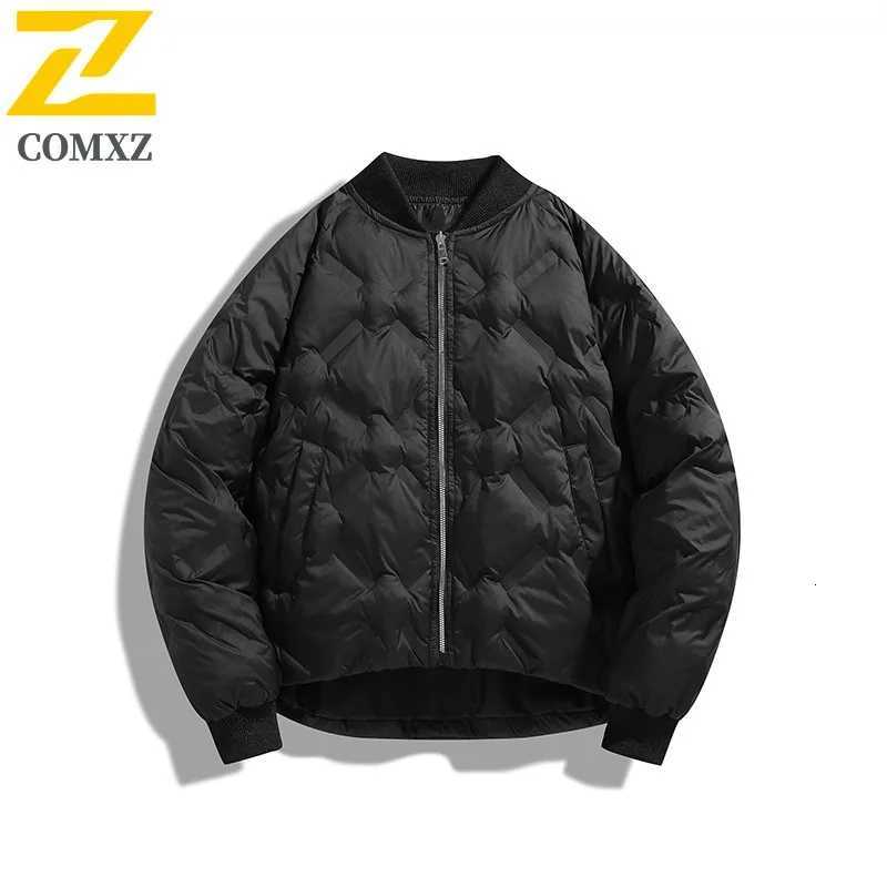 Mens Parka Coat 2025 Baseball Collar Windproof Warm Camping Winter Jacket Outdoor Travel Skiing Commuting Thick Bread Jacket Z251024